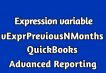 vExprPreviousNMonths QuickBooks Advanced Reporting