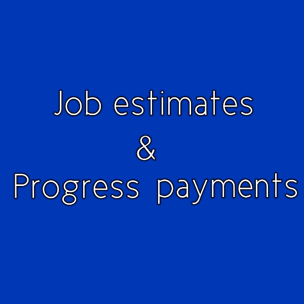 Job Estimate And Progress Payment