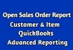 Open Sales Report QuickBooks Advanced Reporting
