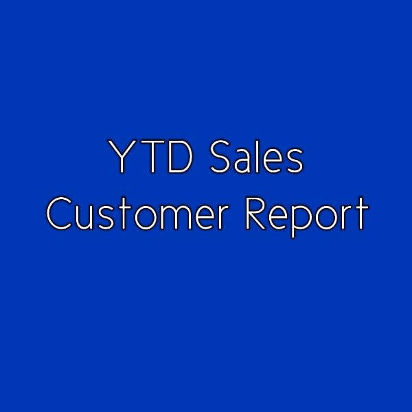 YTD Sales by Customer in QuickBooks Advanced Reporting